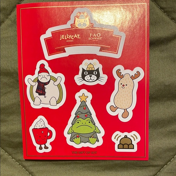 Jellycat FAO Schwarz Holiday Sticker Set - Picture 1 of 2